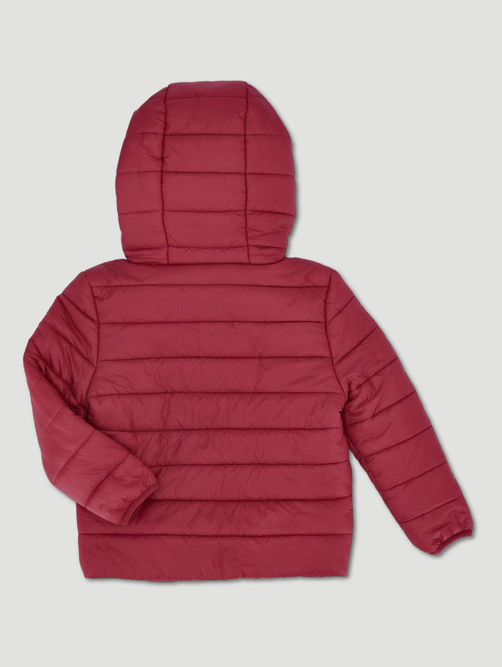 Pre-Boys Puffer Hoody - Maroon