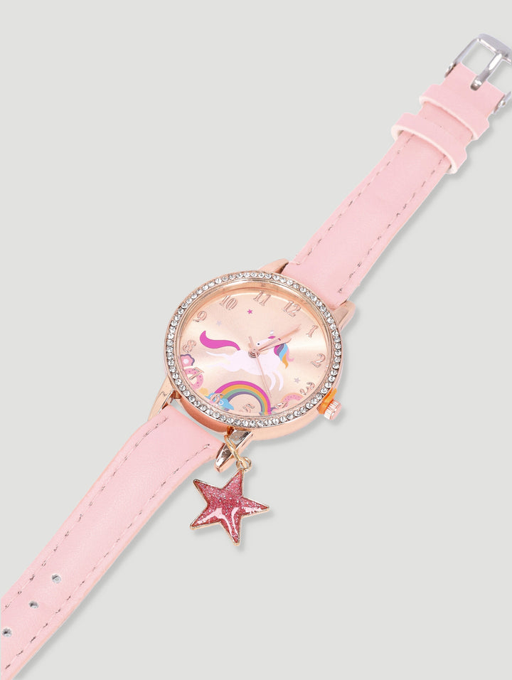 Pre-Girls Unicorn Charm Analogue Watch
