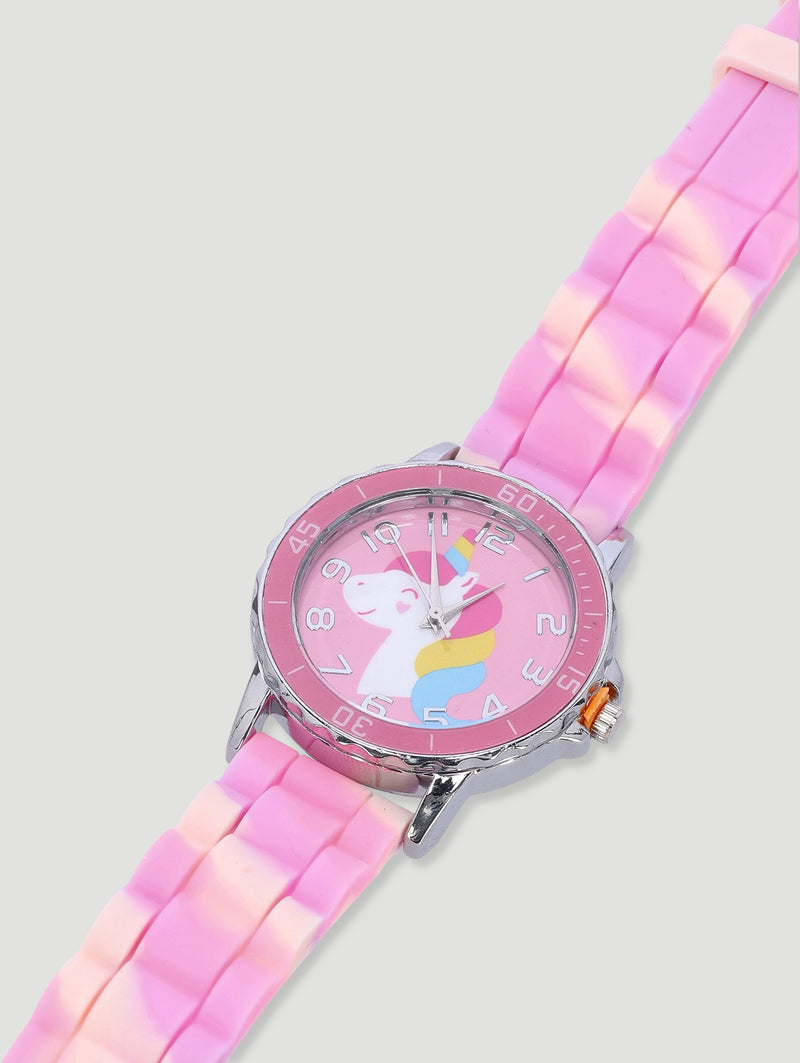 Pre-Girls Ombre Silicone Watch - Pink
