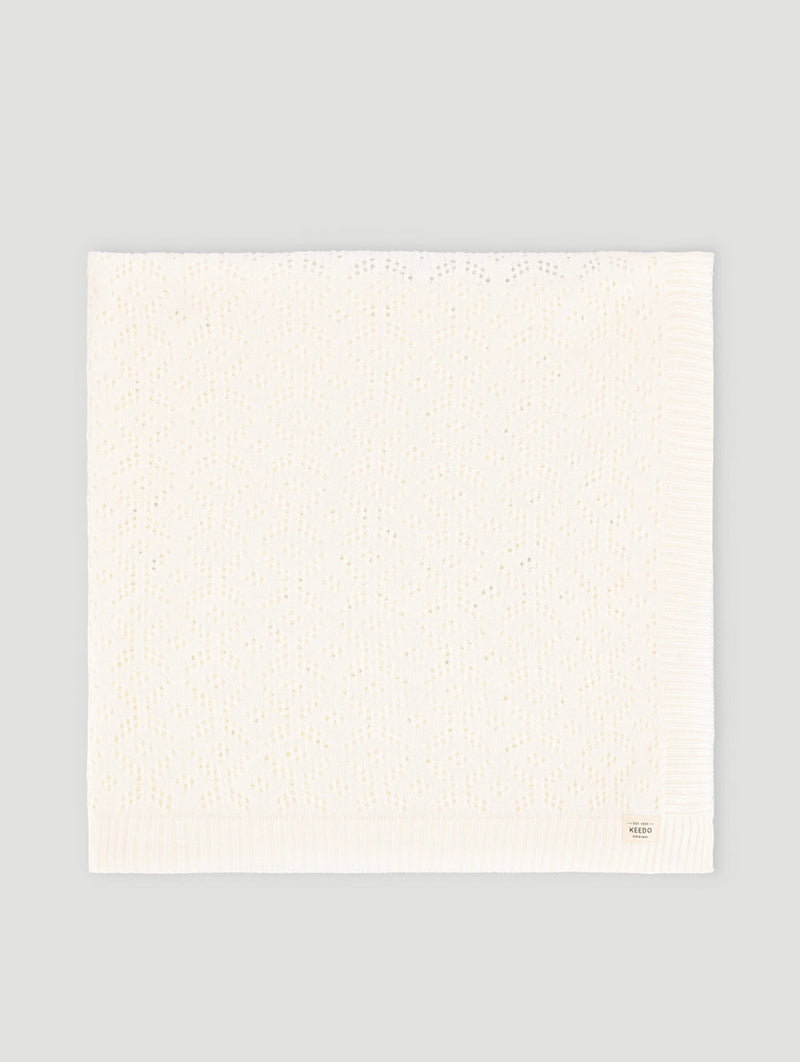 Keedo Baby Pointelle Blanket - Beige