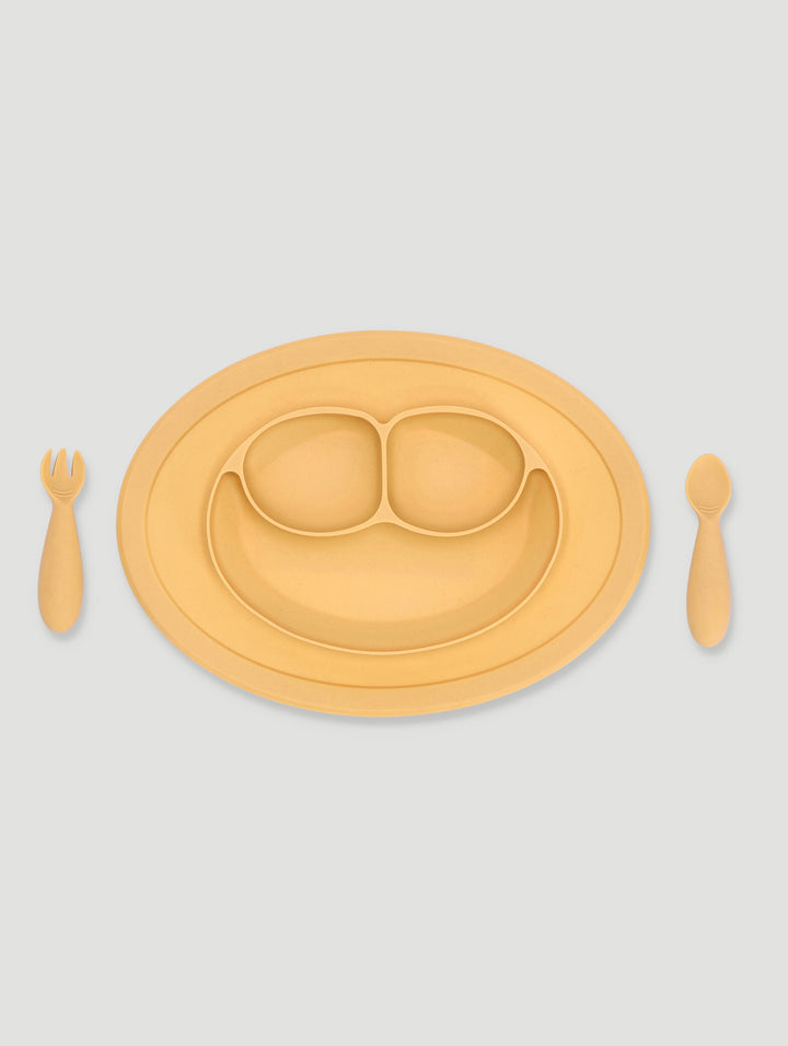 Keedo Baby Boys Feeding Bowl Set - Mustard