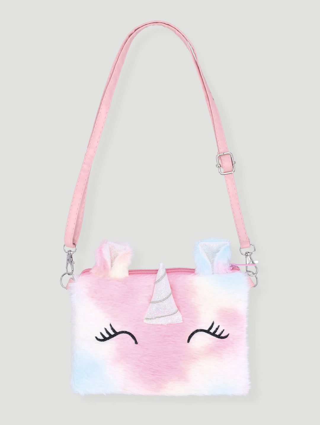 Pre-Girls Unicorn Fur Sling Bag