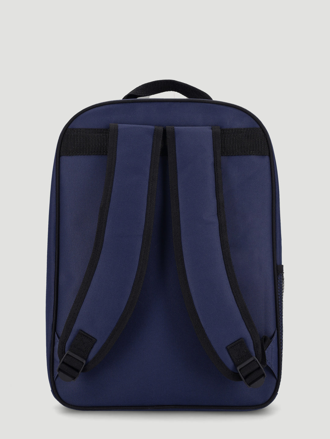 Plain Large School Backpack - Navy