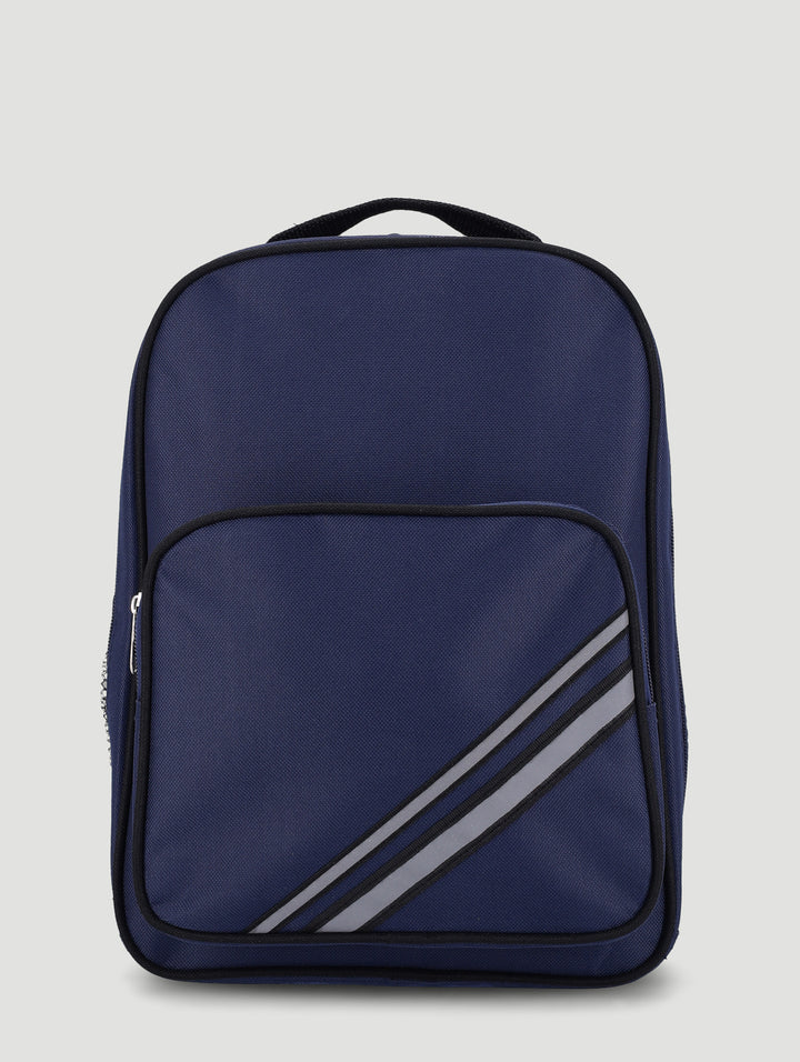 Plain Small School Backpack - Navy