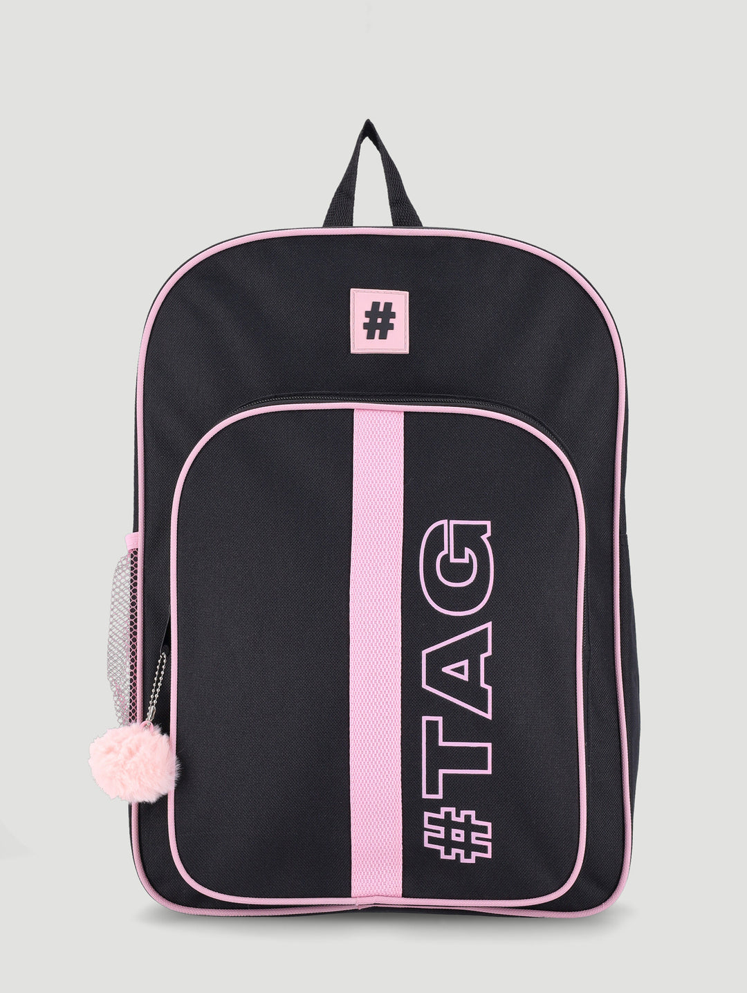 Hashtag Girls Fashion School Backpack - Pink