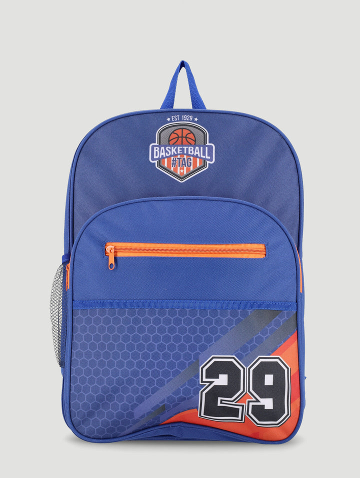 Boys Basketball School Backpack - Navy