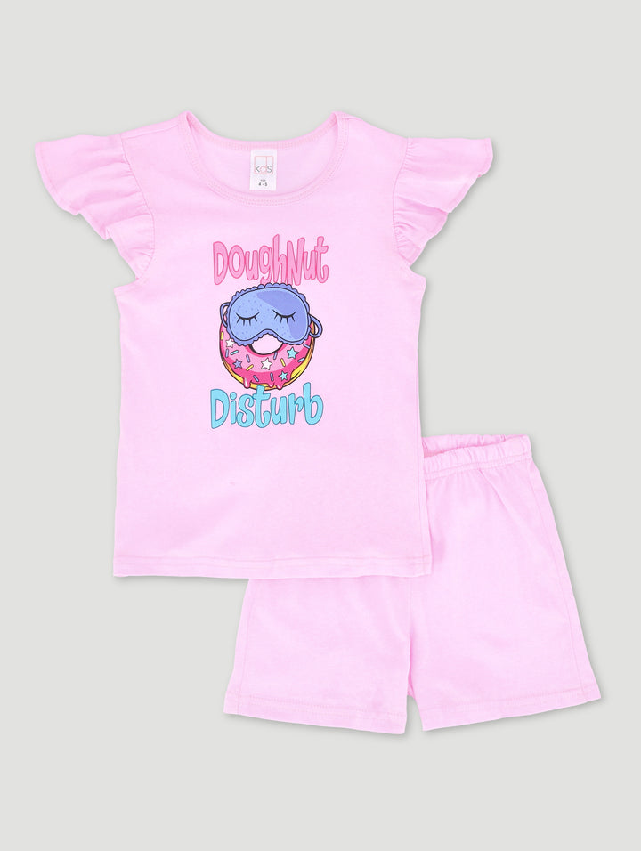 Pre-Girls Doughnut Disturb Sleep Set - Pink