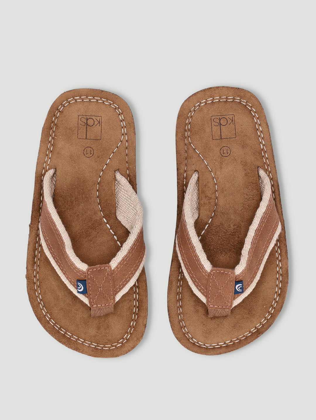 Pre-Boys Thong Sandal - Tan
