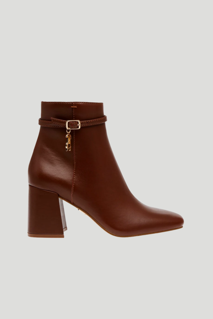 Block Heel Boot - Coffee