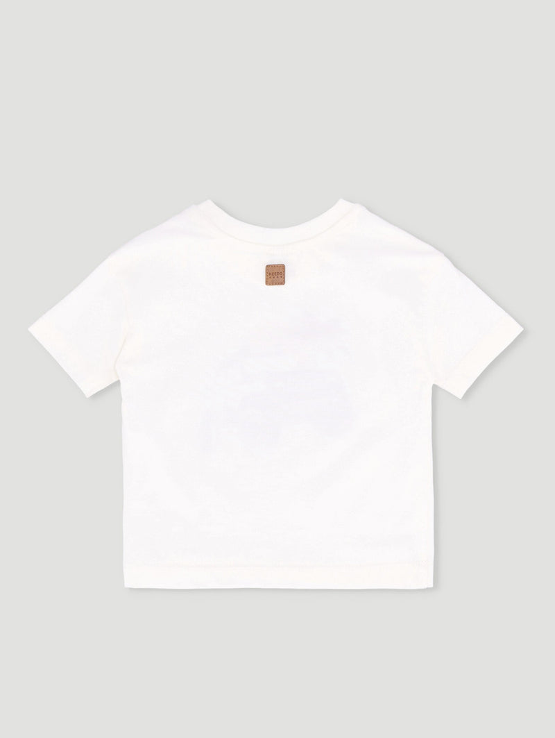 Keedo Baby Boys Printed Safari Tee - White