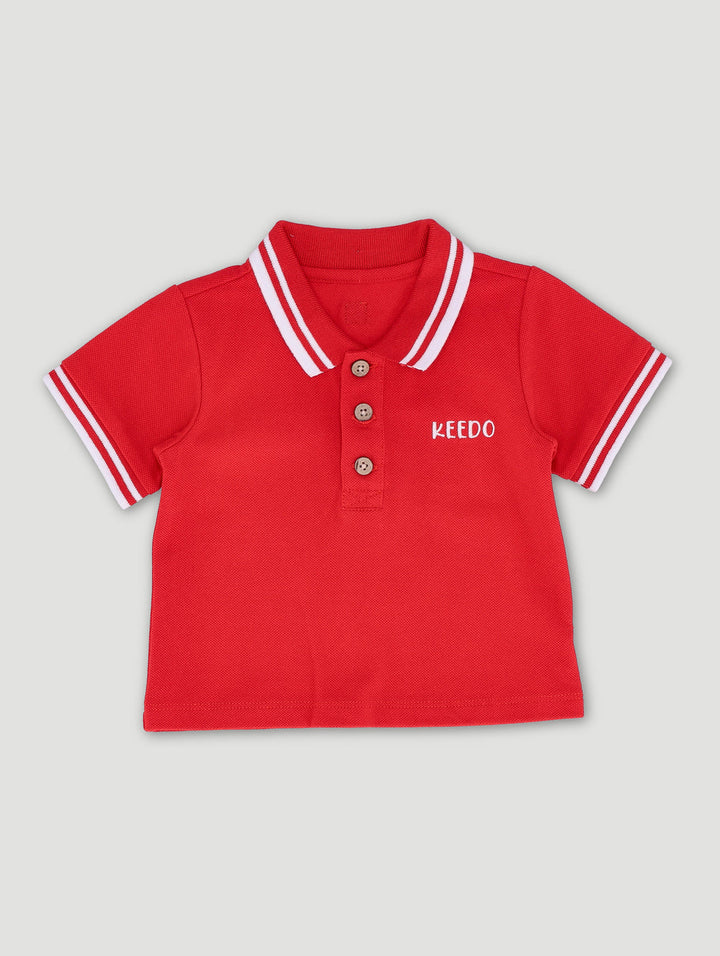 Keedo Baby Boys Golfer - Red
