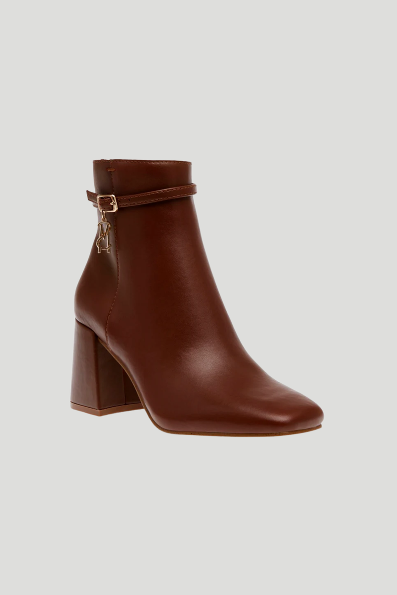 Block Heel Boot - Coffee