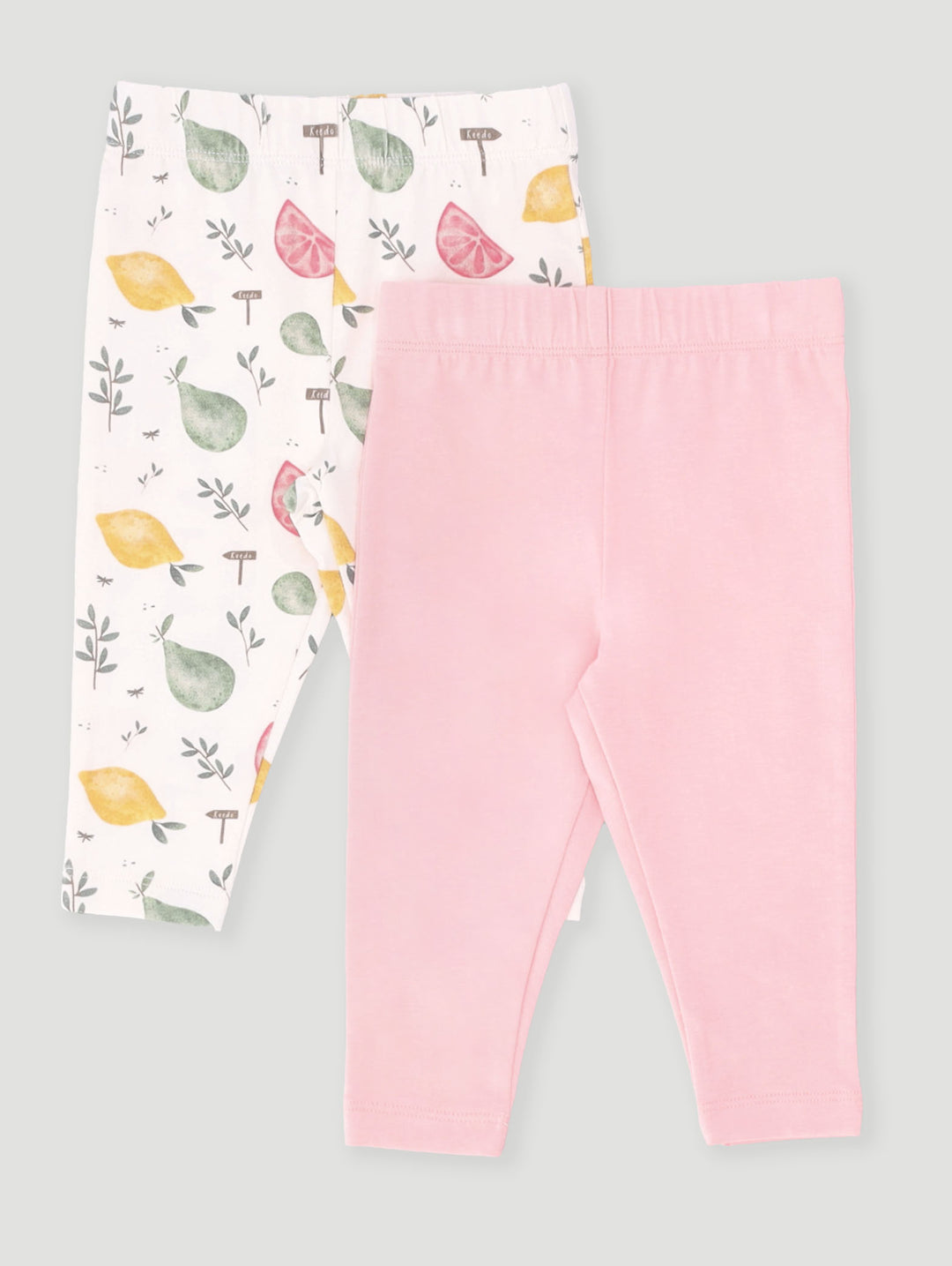 Keedo Baby Girls 2 Pack Fruit Legging - Pink