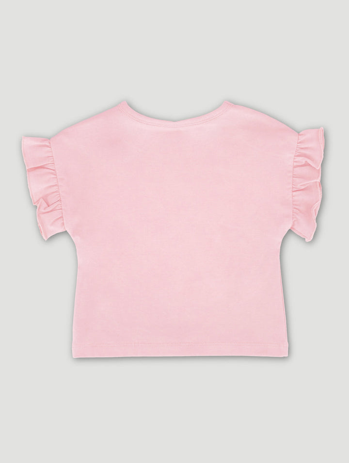 Keedo Baby Girls Fruit Slogan Tee - Pink
