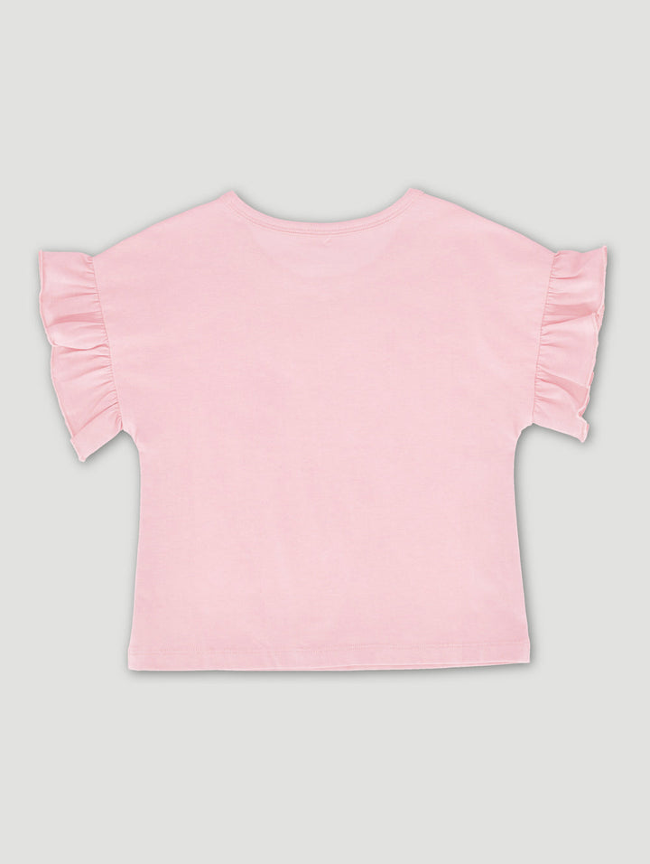 Keedo Girls Fruit Slogan Tee - Pink