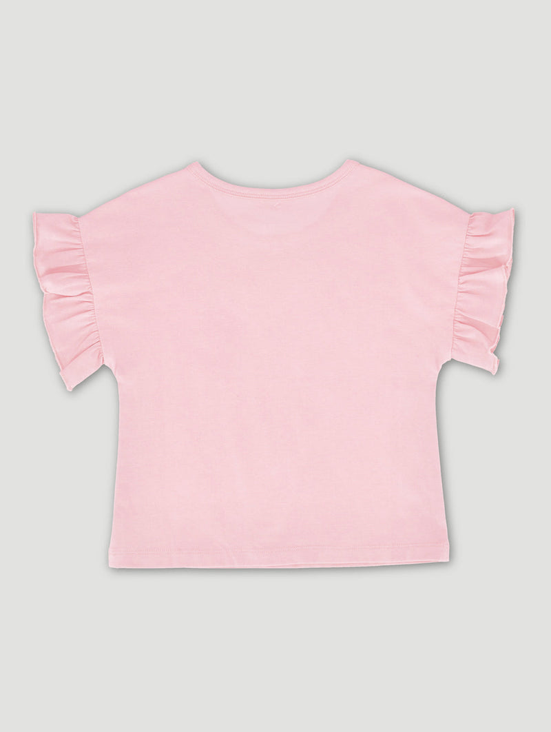 Keedo Girls Fruit Slogan Tee - Pink