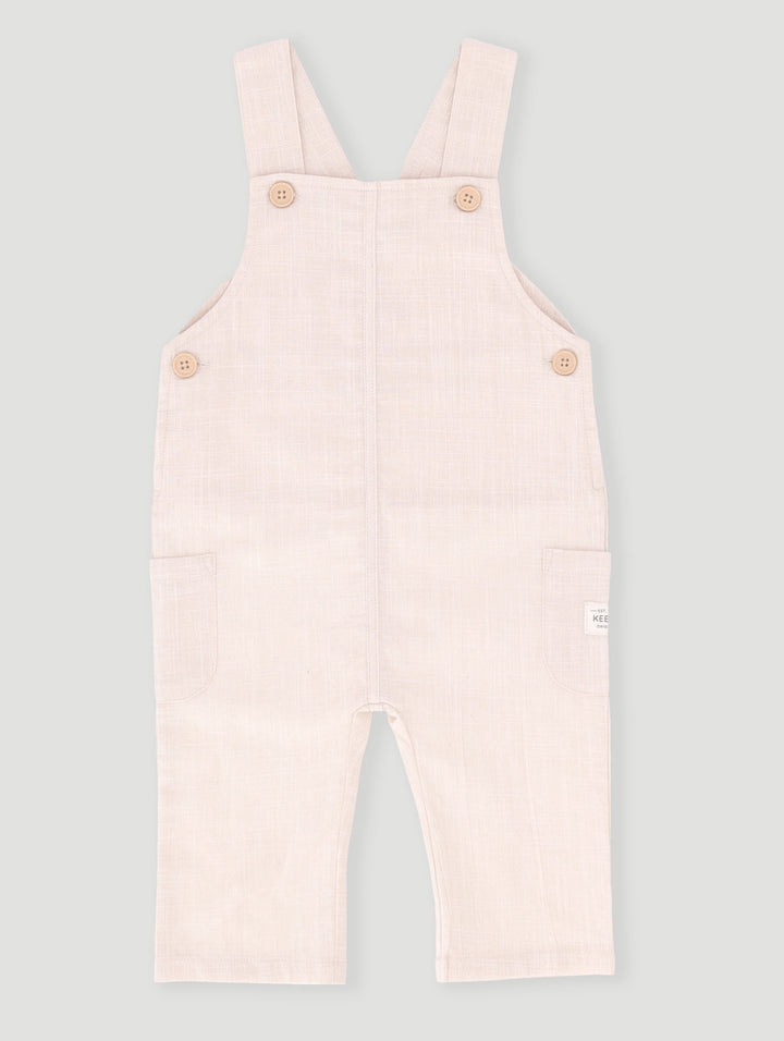 Keedo Baby Boys Linen Romper - Stone