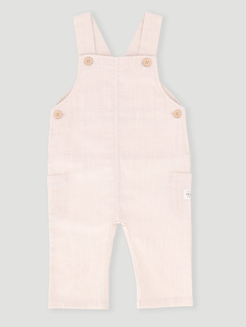 Keedo Baby Boys Linen Romper - Stone