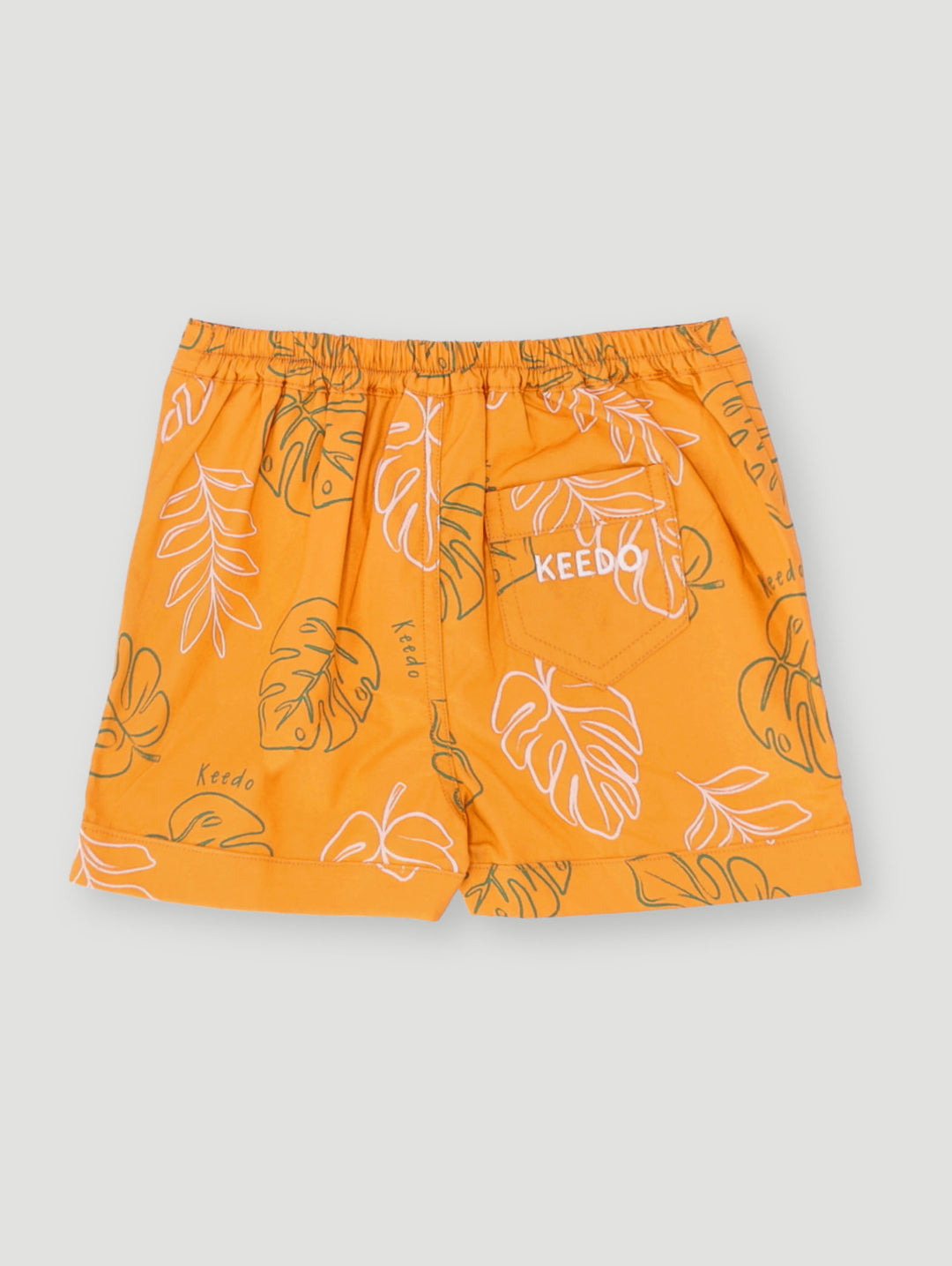 Keedo Baby Boys Foliage Short - Mustard