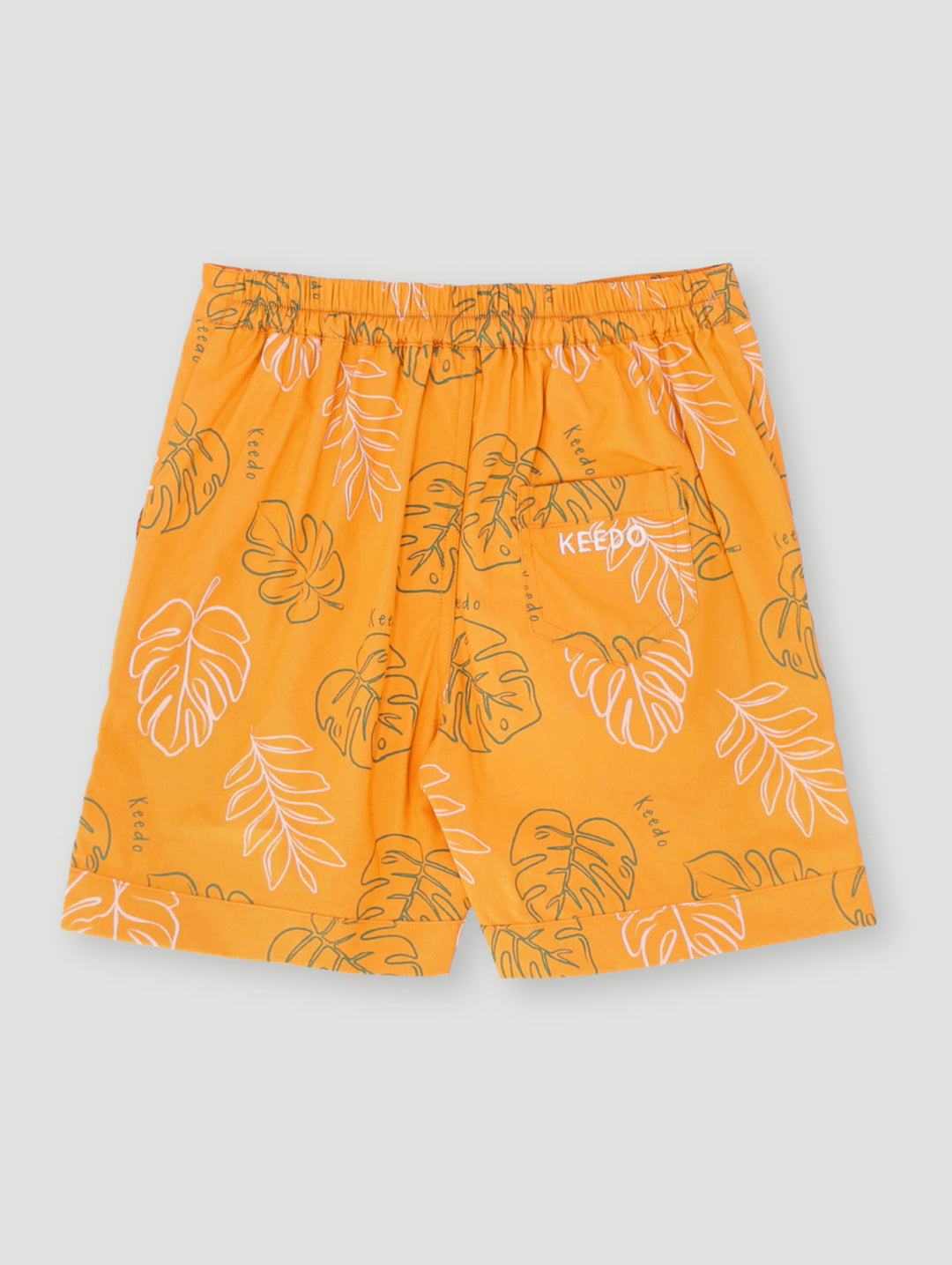 Keedo Boys Foliage Short - Mustard
