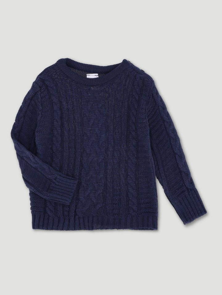 Baby Boys Knit Pullover - Navy