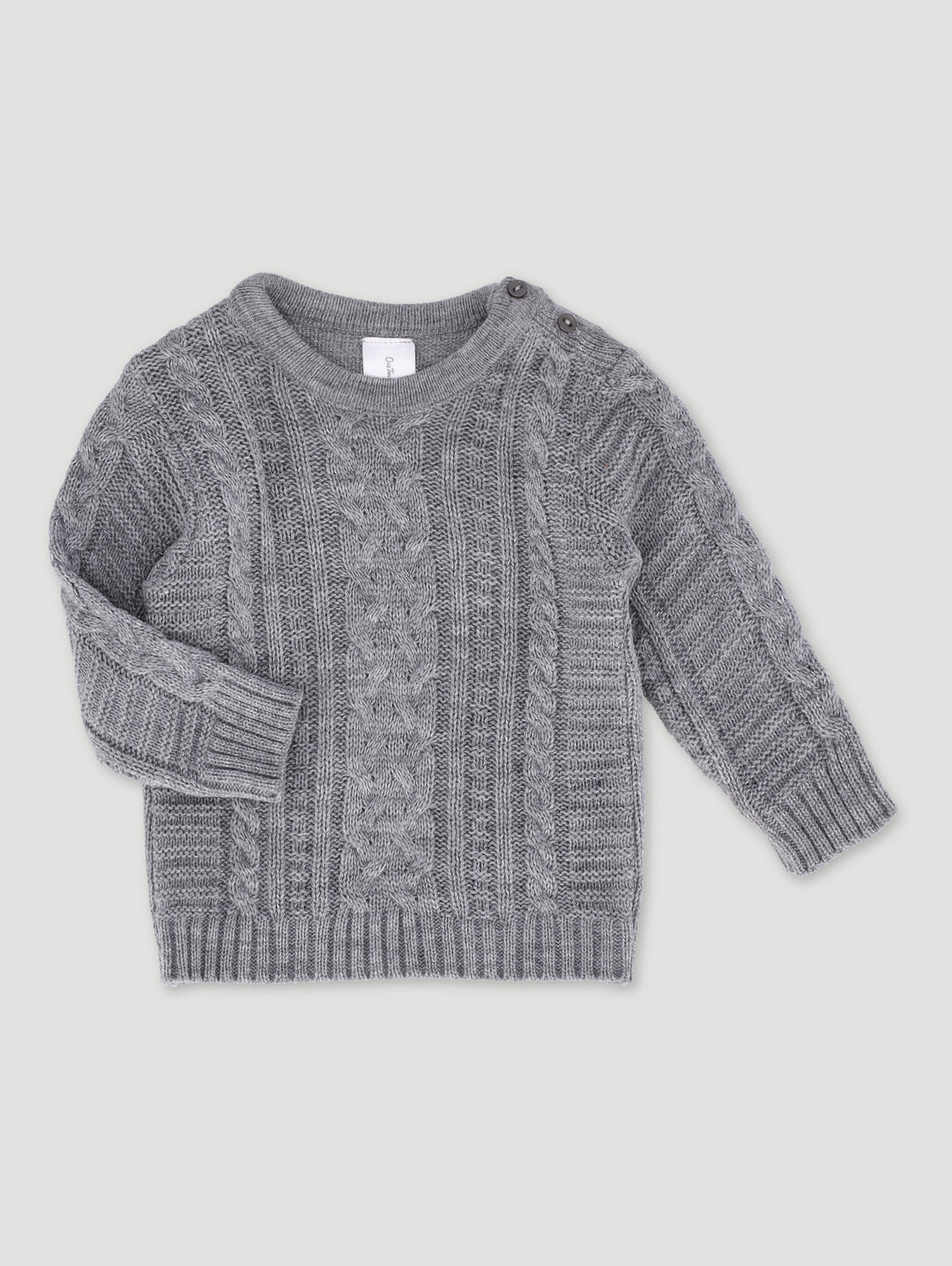 Baby Boys Knit Pullover - Grey