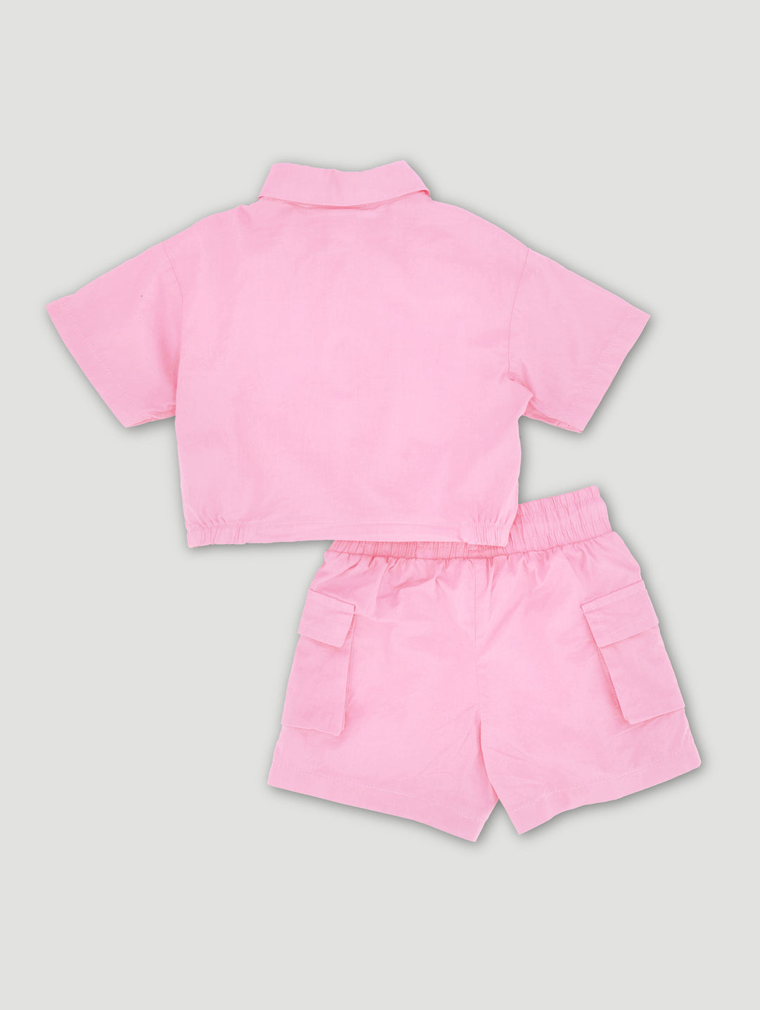 Pre-Girls Blouse & Skort Taslon Set - Candy Pink