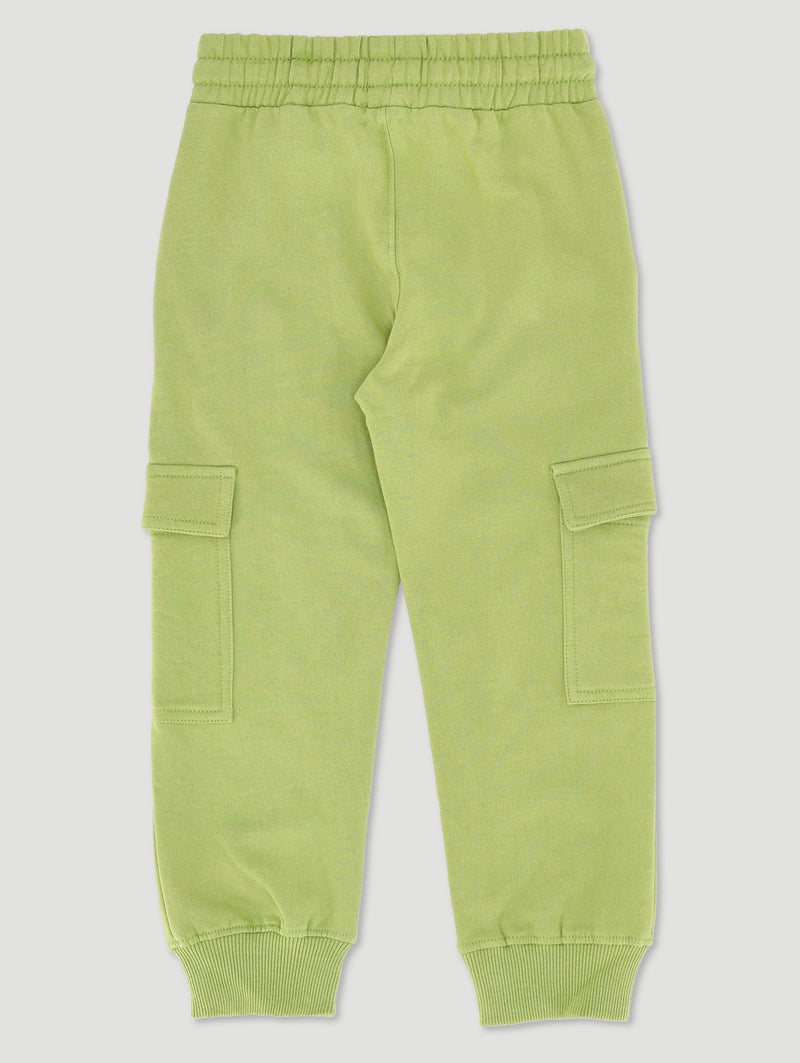 Pre-Boys Cargo Fleece Jogger - Green