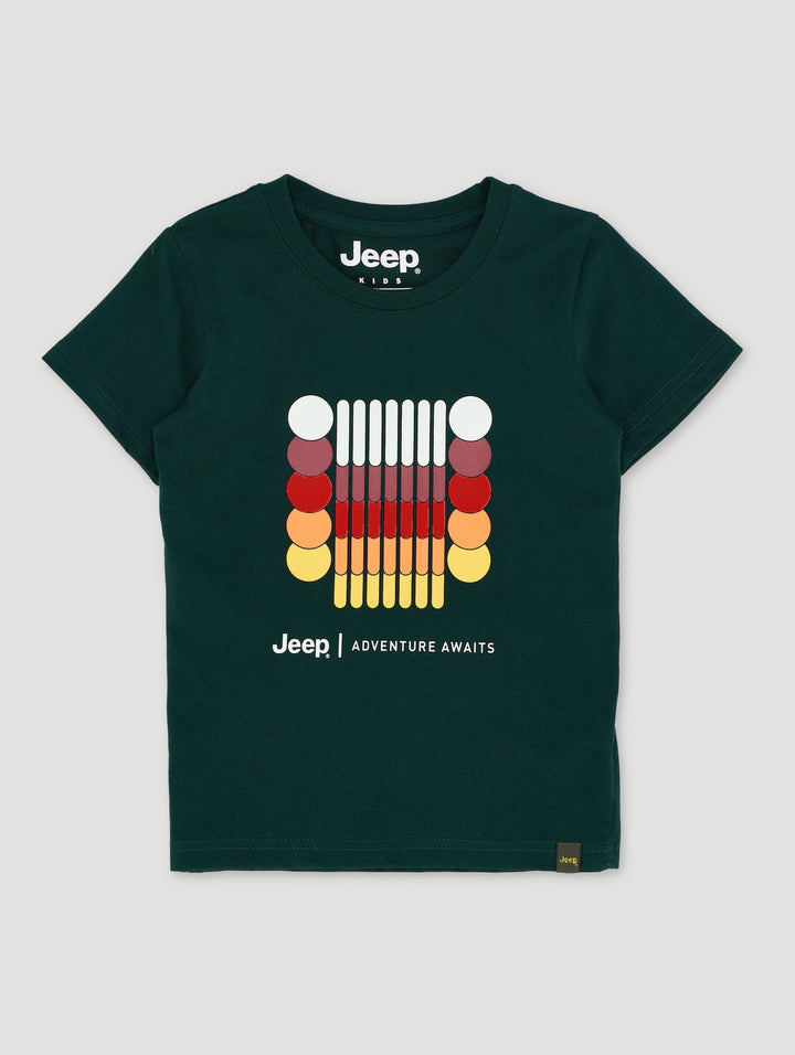 Pre-Boys Jeep Graphic Tee - Green