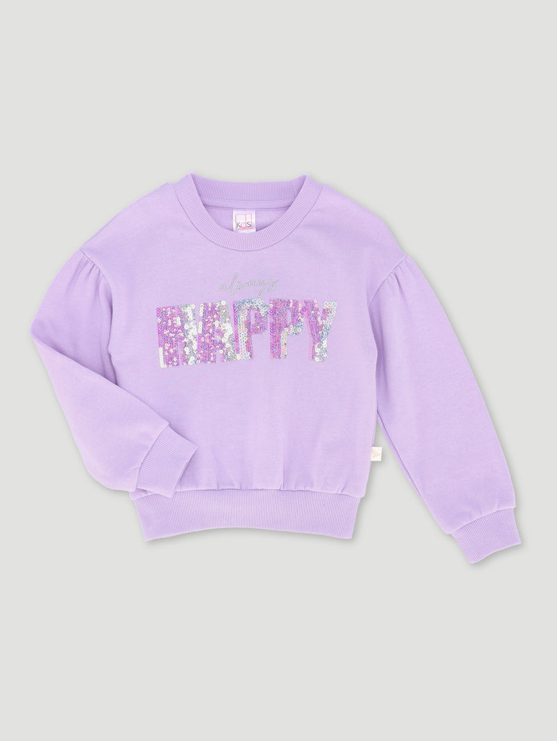 Pre-Girls Always Happy Tracktop - Lilac