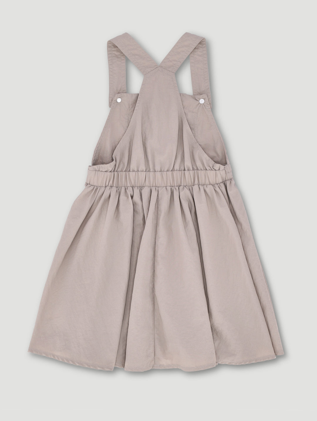 Pre-Girls Pleated Pinnafore Dress - Stone