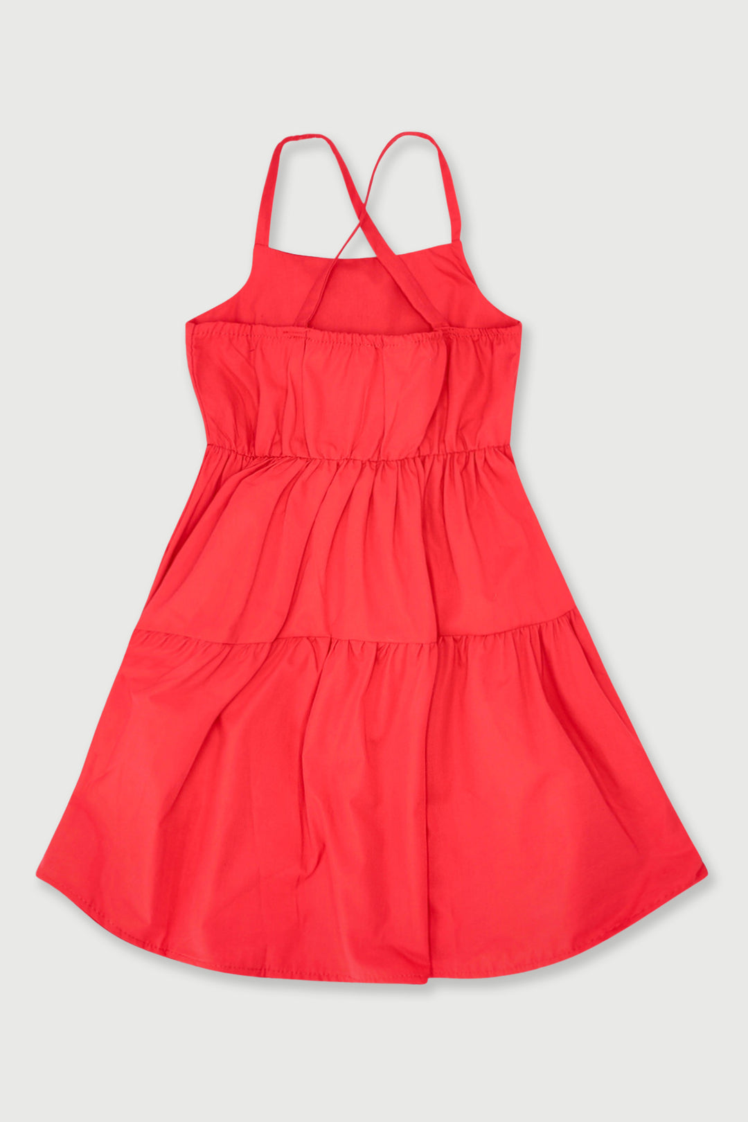 Pre-Girls Flower Dress - Red