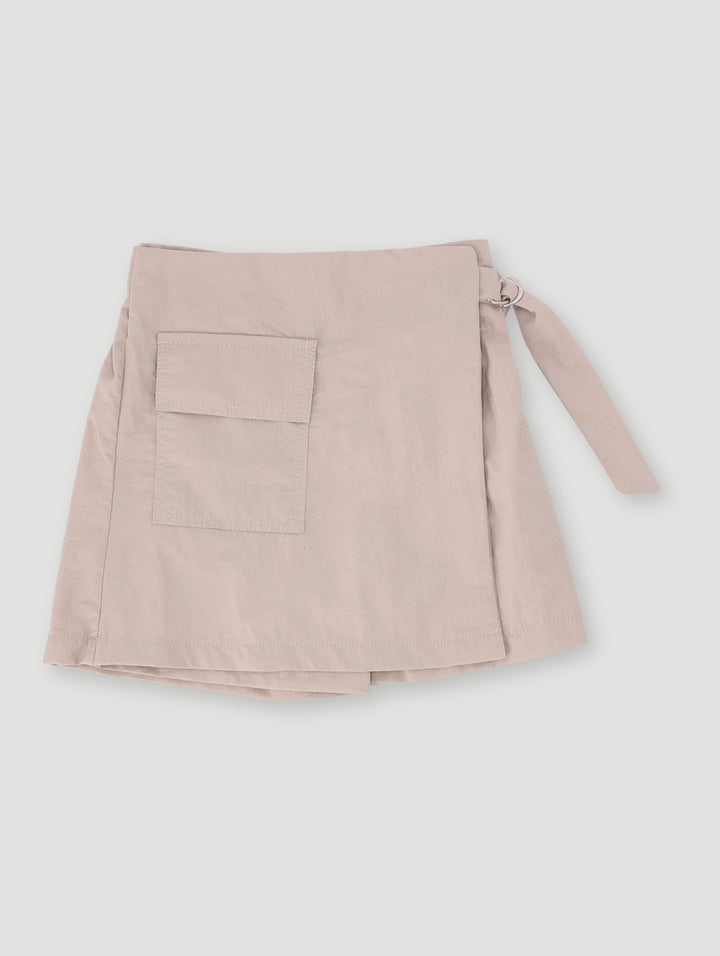 Pre-Girls D-Ring Utility Skort - Stone