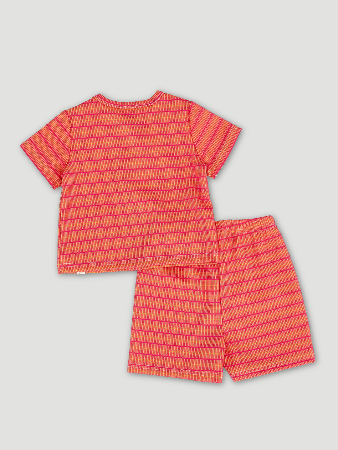 Baby Girls Textured Top And Legging Set - Orange