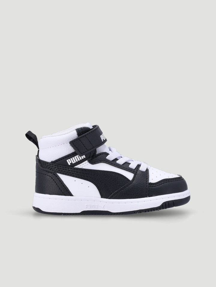 Pre-Boys Rebound V6 Mid Ac+ Sneaker - White/Black