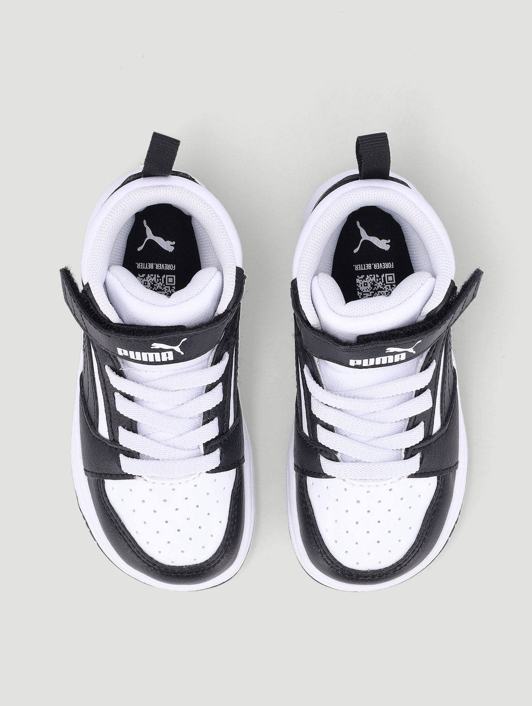 Pre-Boys Rebound V6 Mid Ac+ Sneaker - White/Black