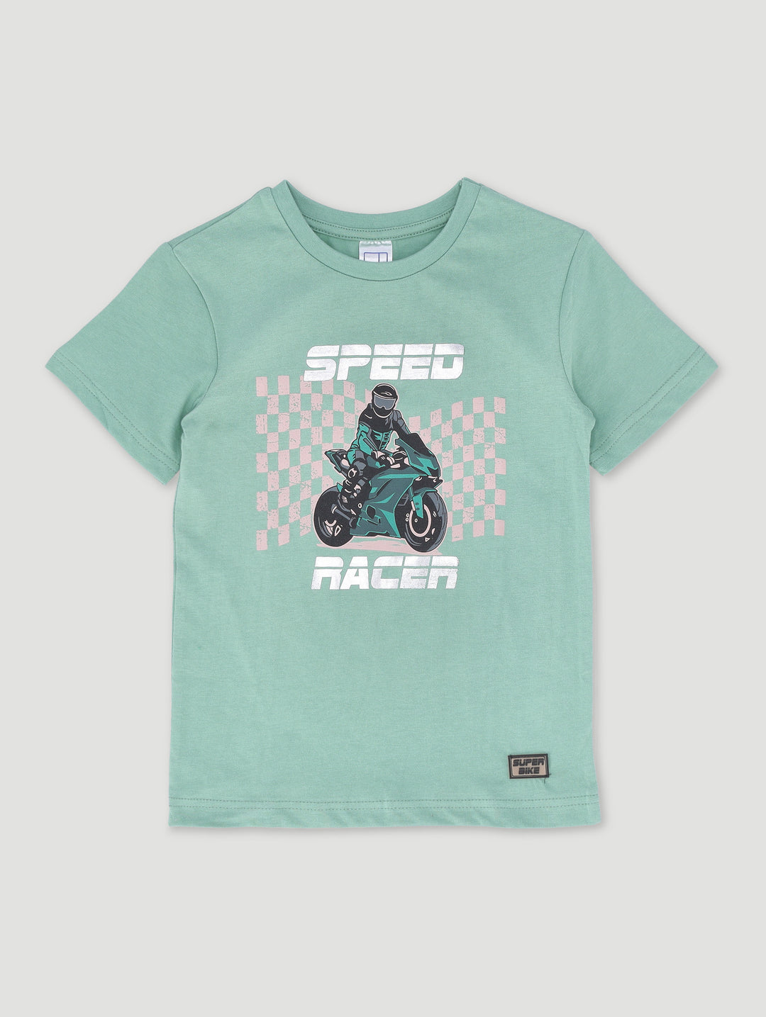 Pre-Boys Foil Bike Tee - Green