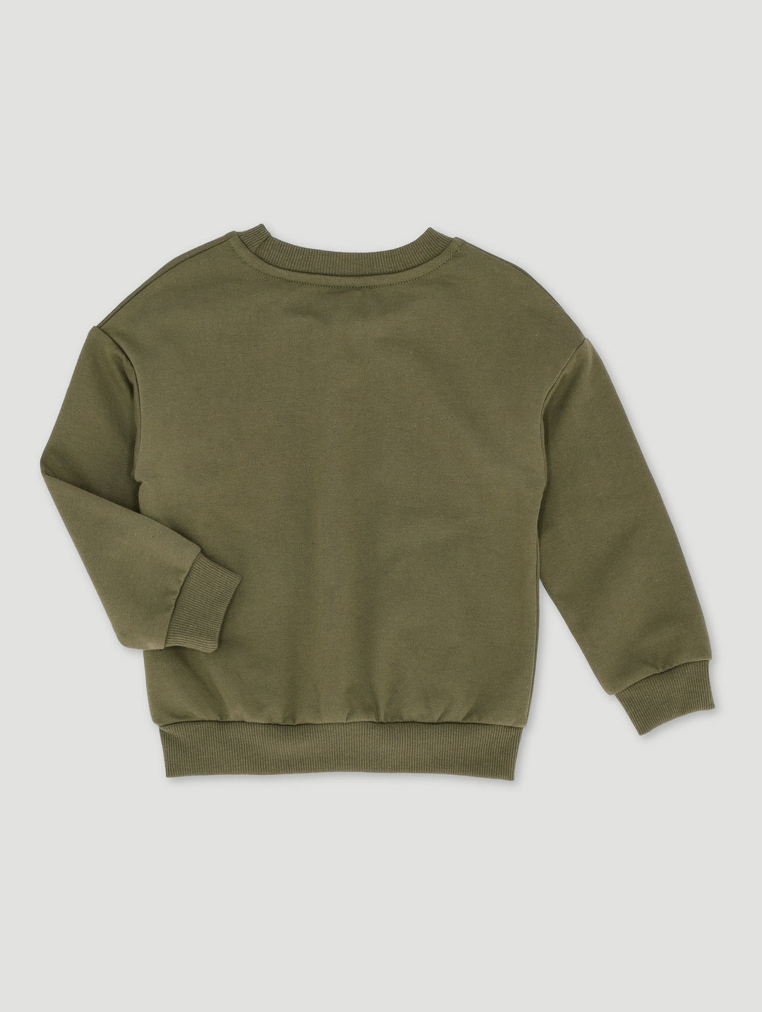 Pre-Boys Fleece Crew Top - Olive