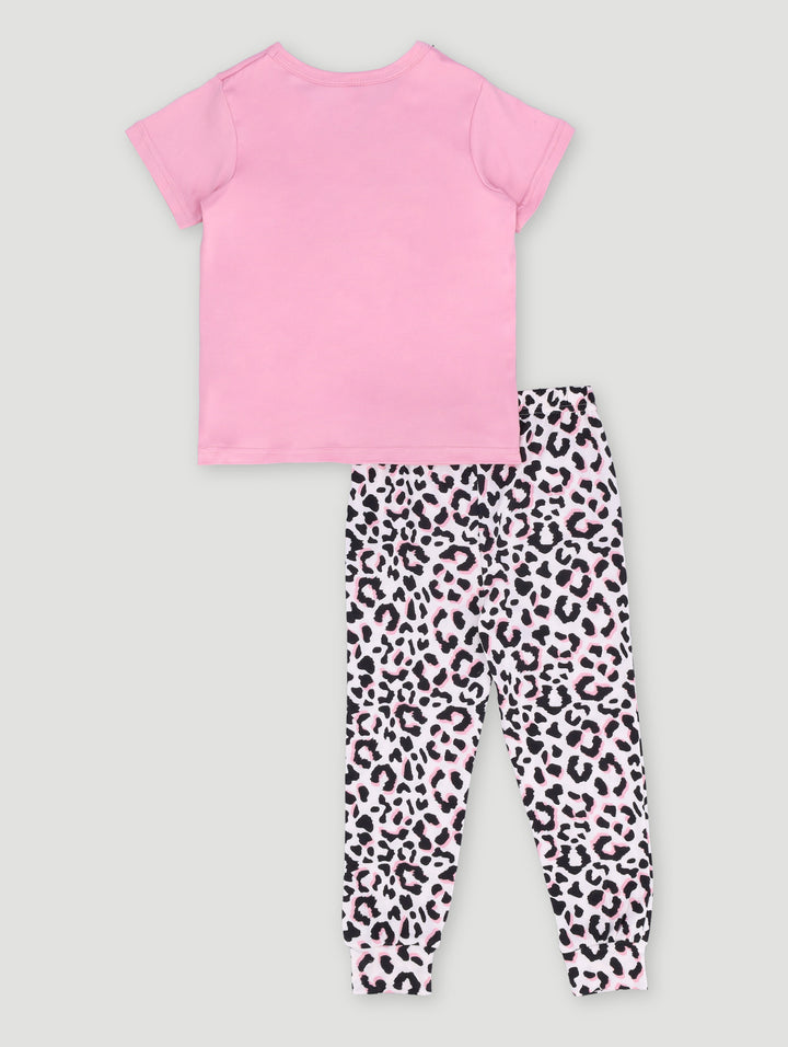 Pre-Girls Spots Print Sleep Bottoms - Pink