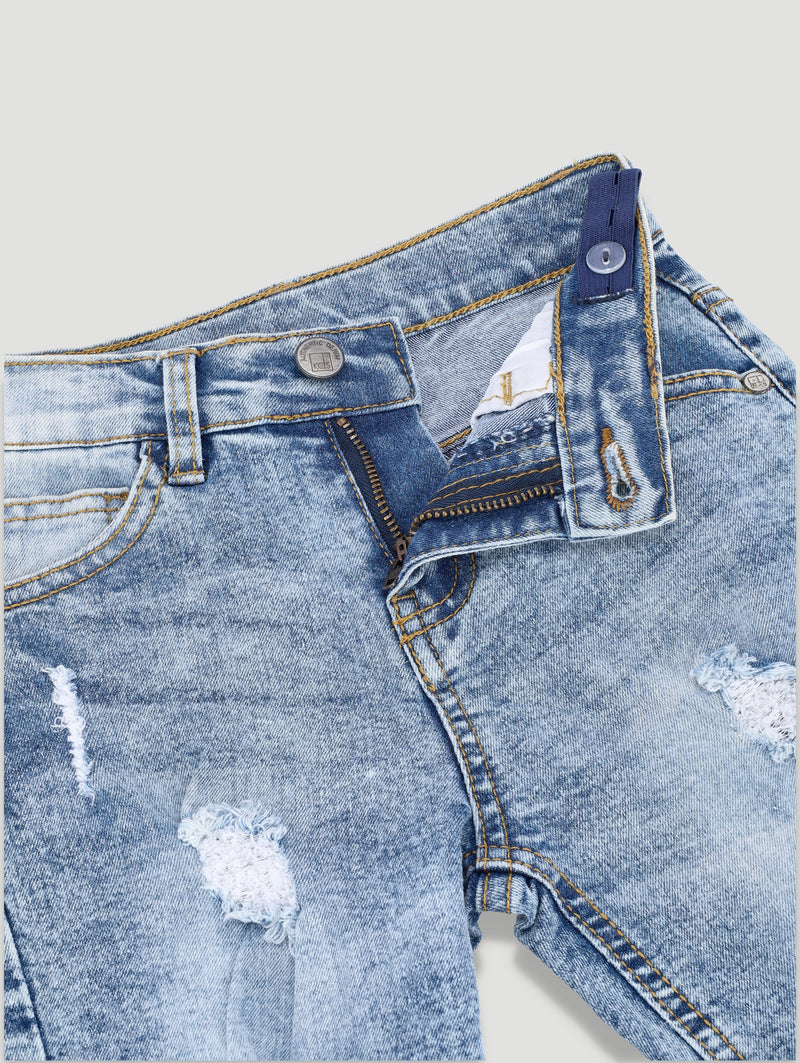 Pre-Boys Denim Short - Light Blue