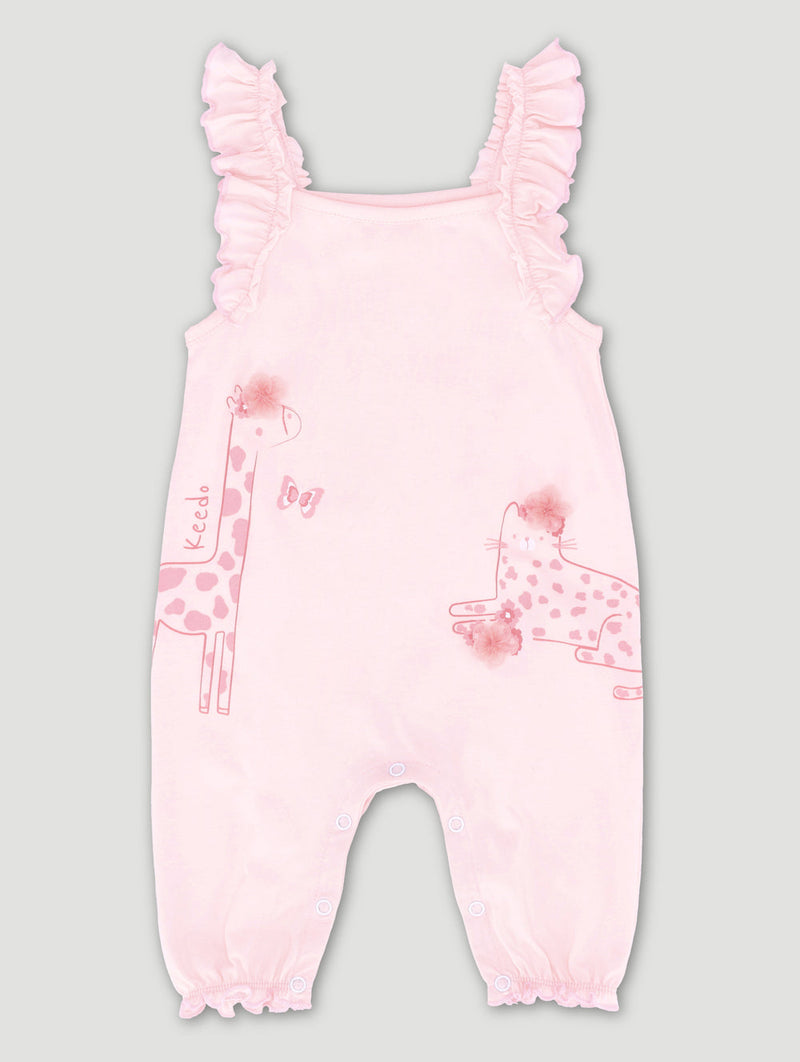 Keedo Baby Girls Kitty Dungi - Pink