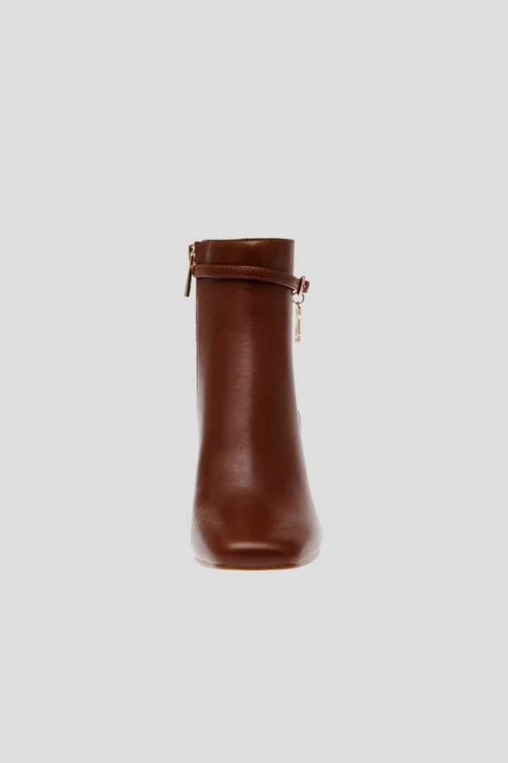 Block Heel Boot - Coffee