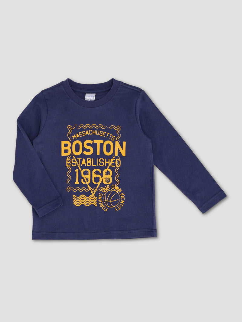 Pre-Boys 2 Pack Sports Tee - Mustard/Navy