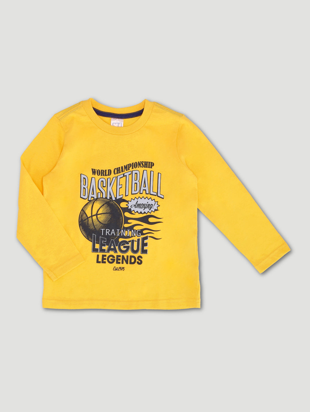 Pre-Boys 2 Pack Sports Tee - Mustard/Navy