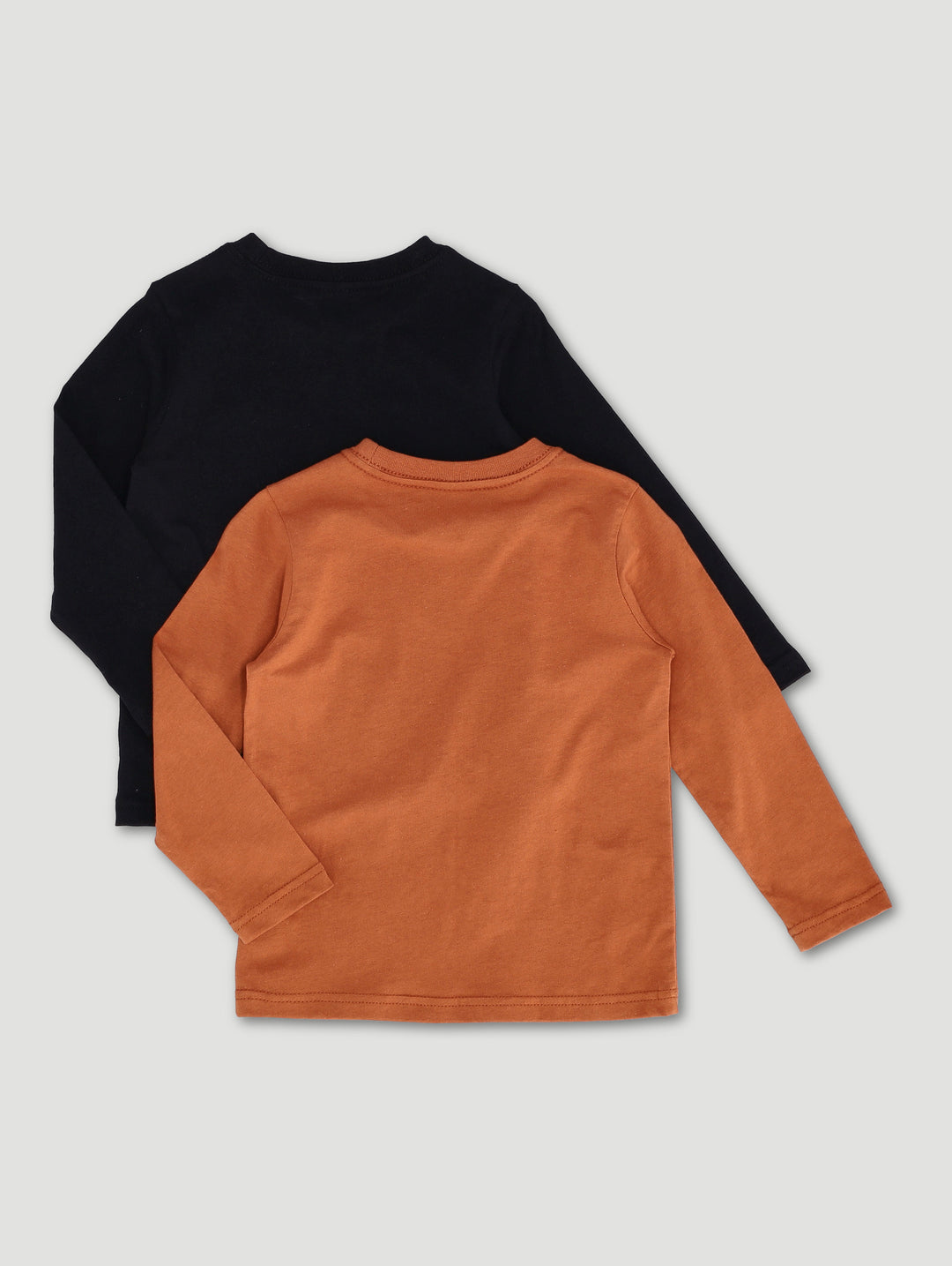 Pre-Boys 2 Pack Long Sleeve BMX Skate Tee - Rust/Black
