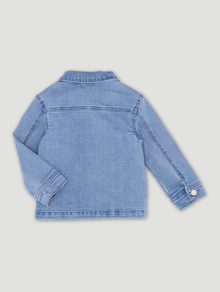 Keedo Girls Denim Shacket - Blue