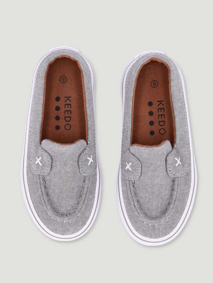Keedo Boys Formal Slip On - Grey