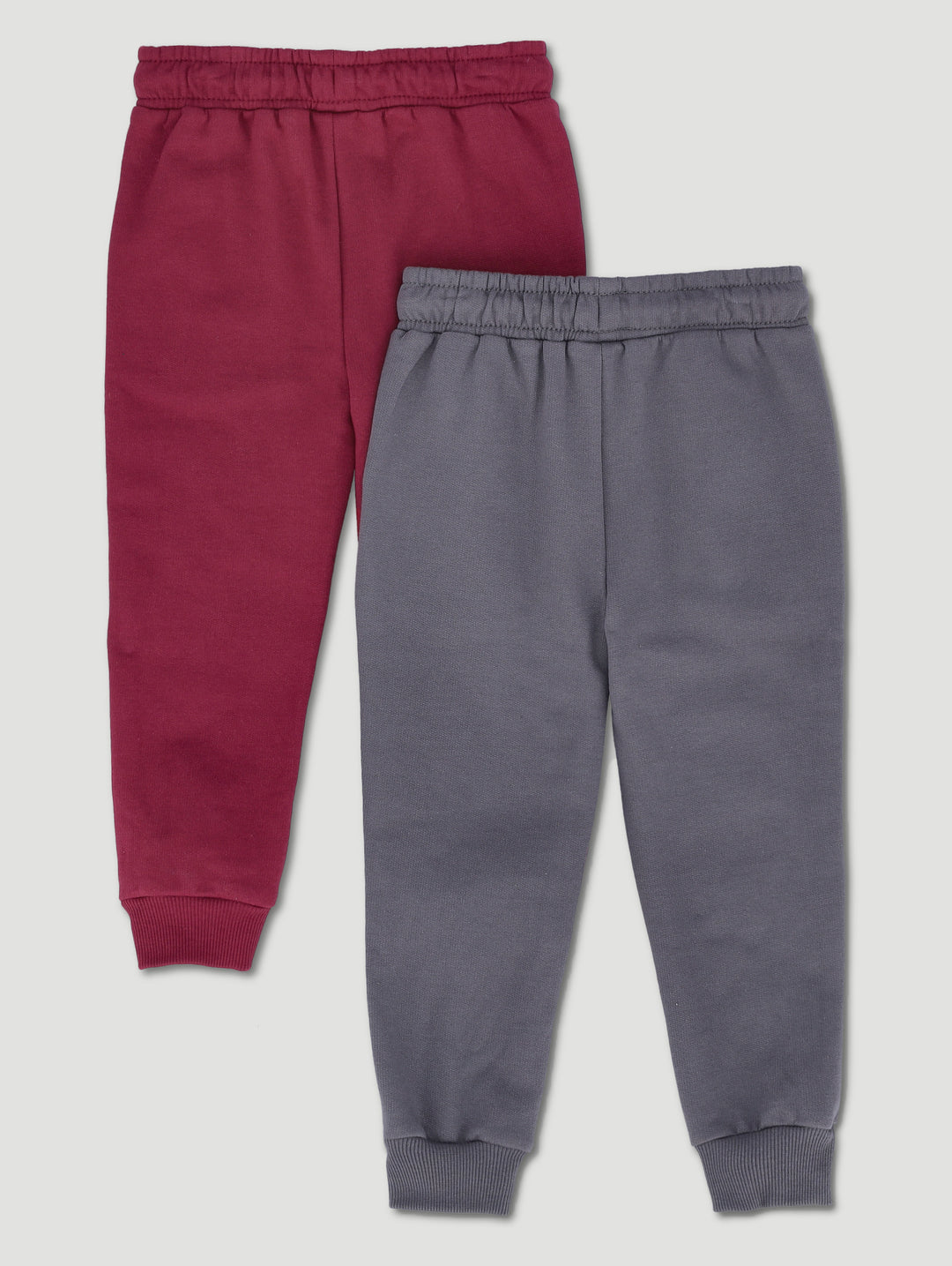 Pre-Boys 2 Pack Fleece Jogger - Maroon/Slate Grey