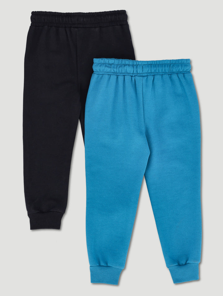 Pre-Boys 2 Pack Fleece Jogger - Teal/Black