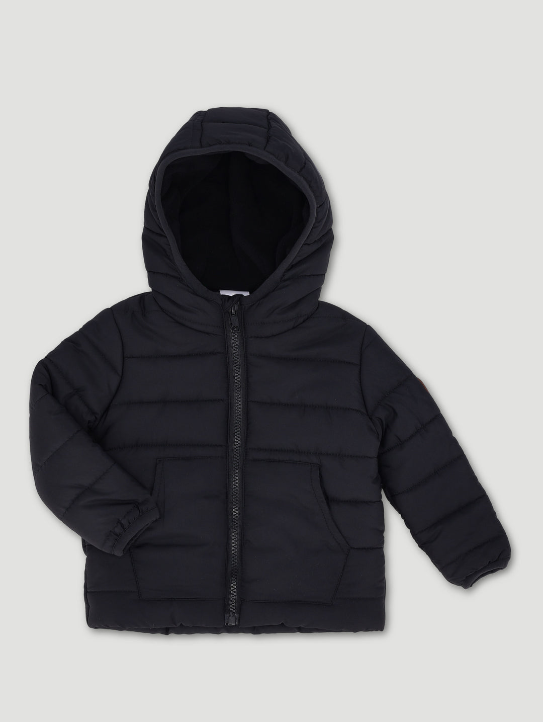 Baby Boys Black Puffer Jacket  - Black